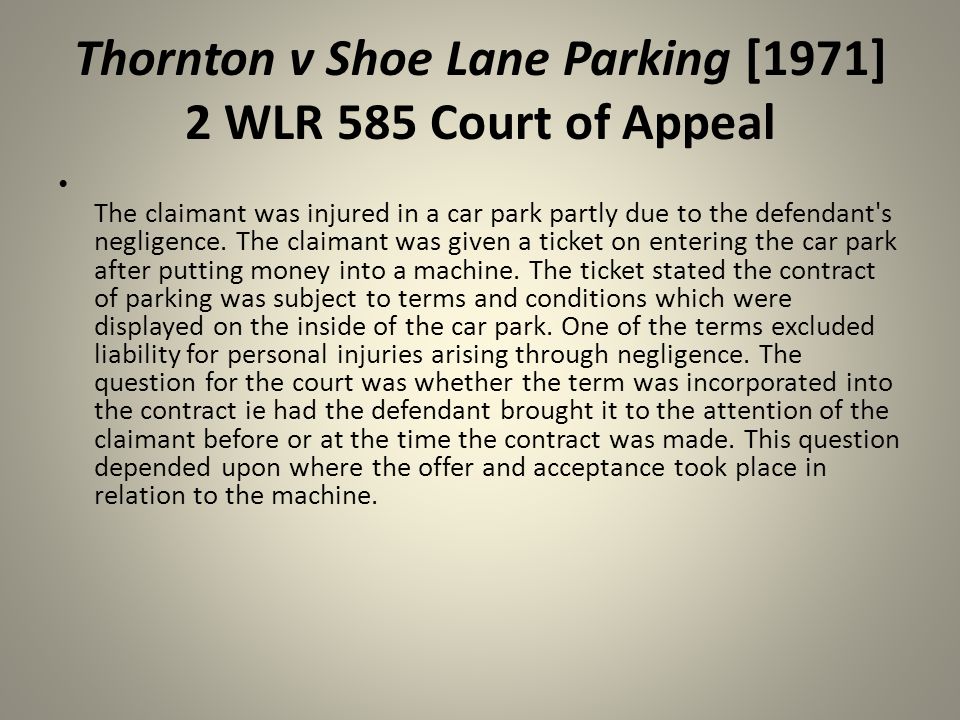 Shoe lane 2025 car park